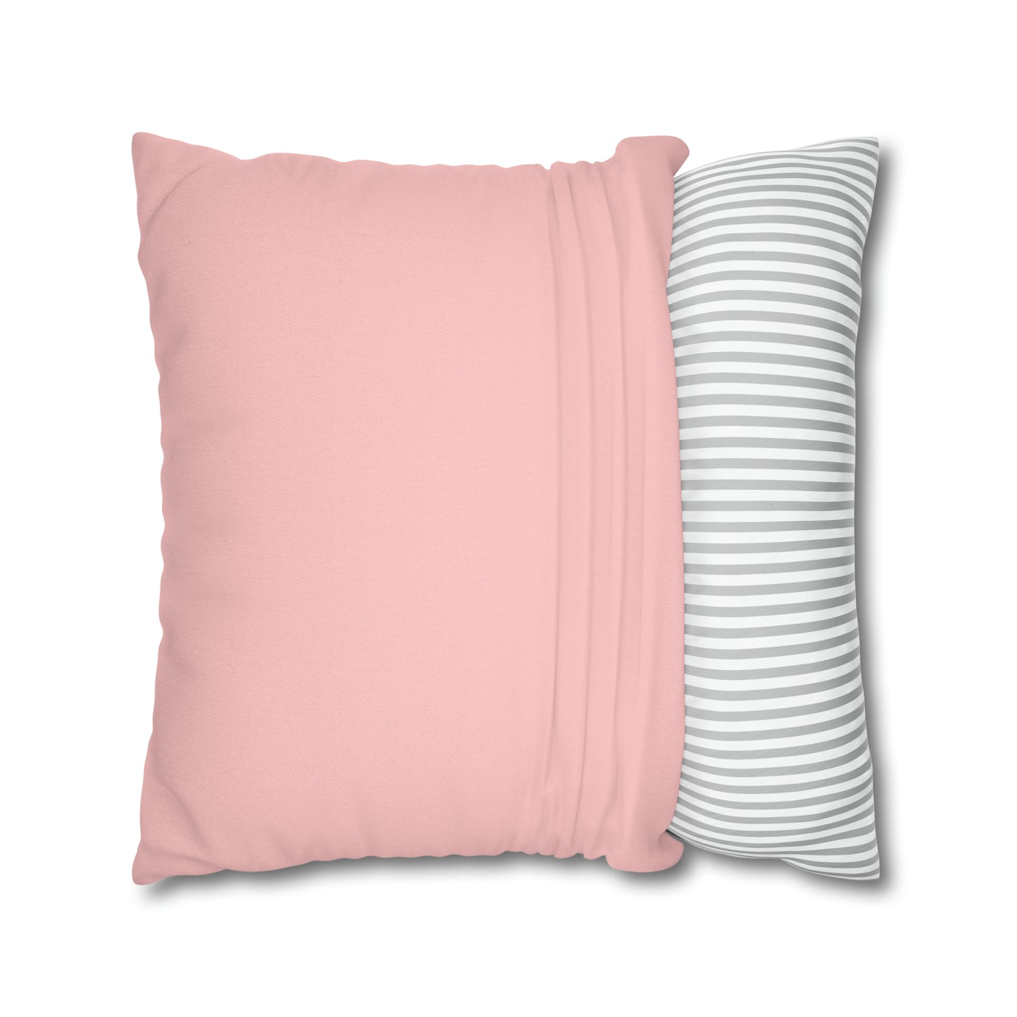 Christmas Pomeranian Cushion Cover on Pink Background