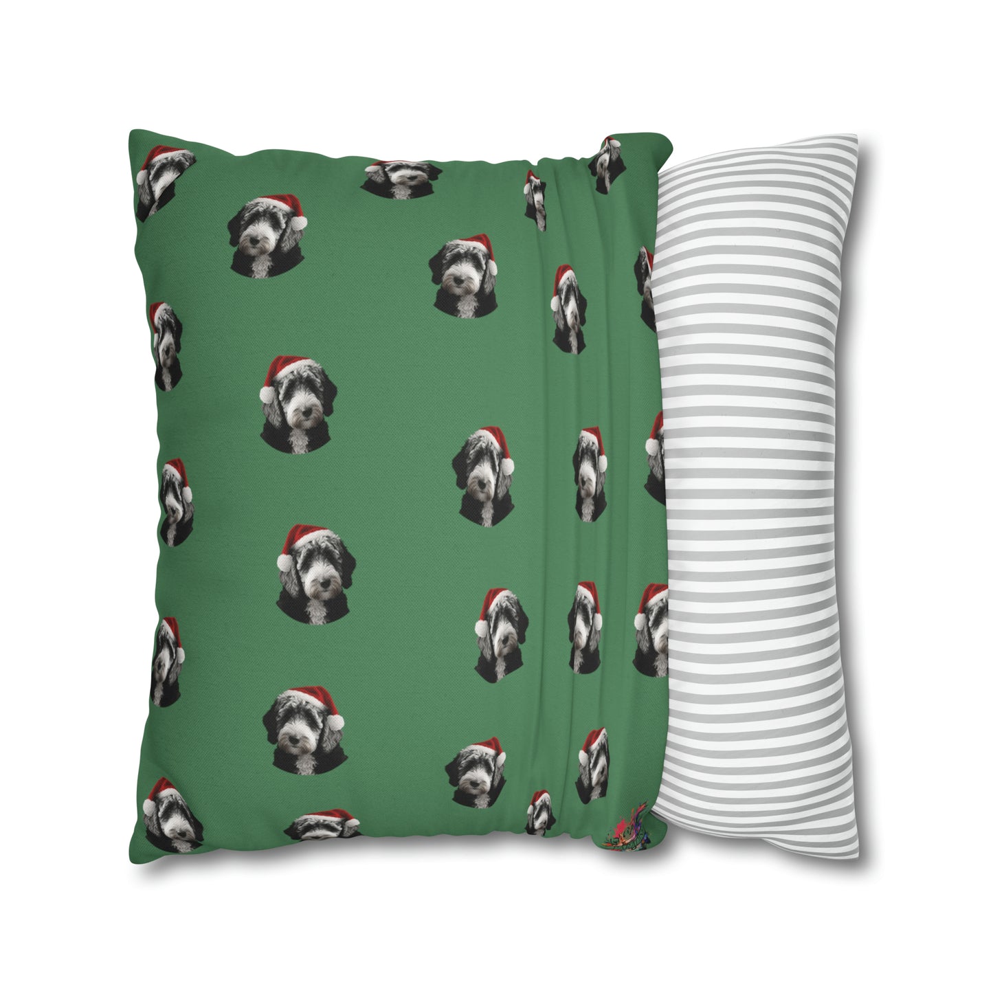Labradoodle Christmas Cushion Cover