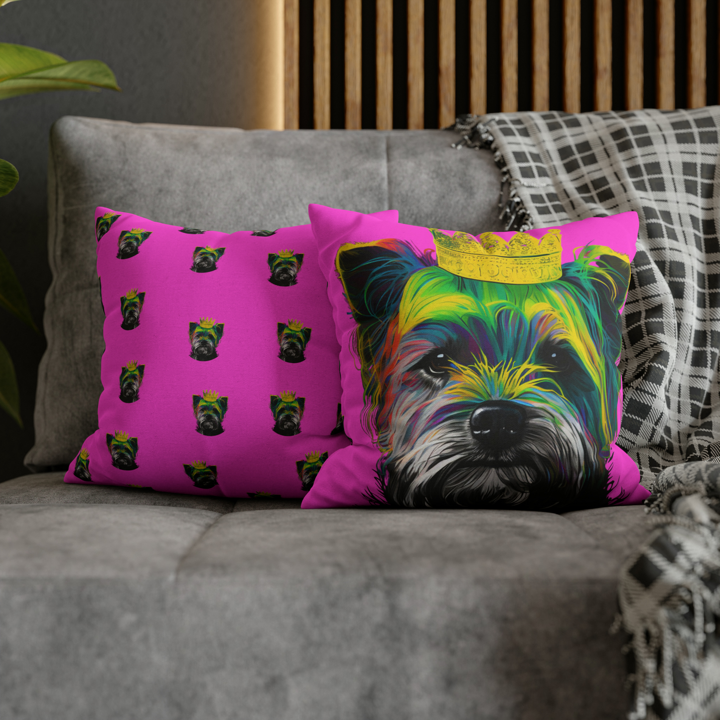 PopArt Yorkshire Terrier on Purple