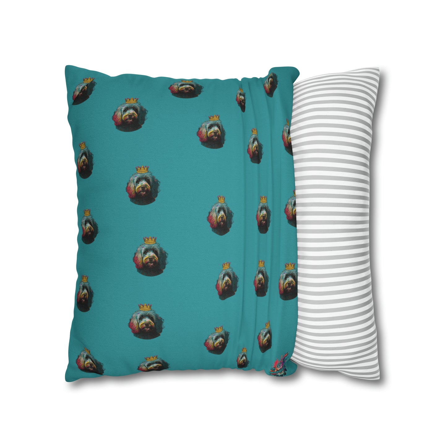 Colourful Cockapoo PopArt Cushion Cover - Vibrant Dog-Themed Decor