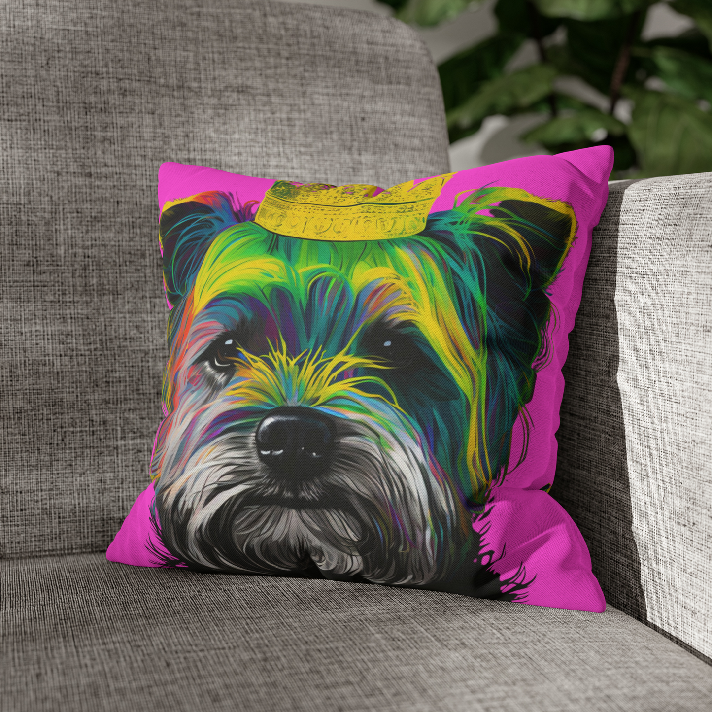 PopArt Yorkshire Terrier on Purple