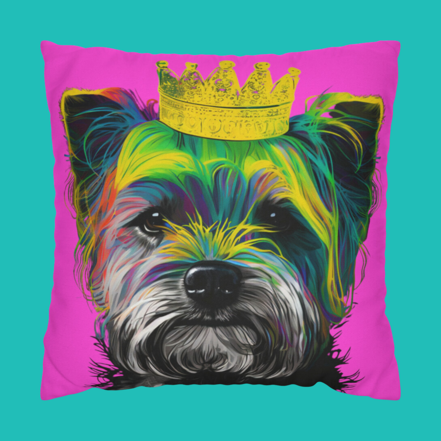 PopArt Yorkshire Terrier on Purple