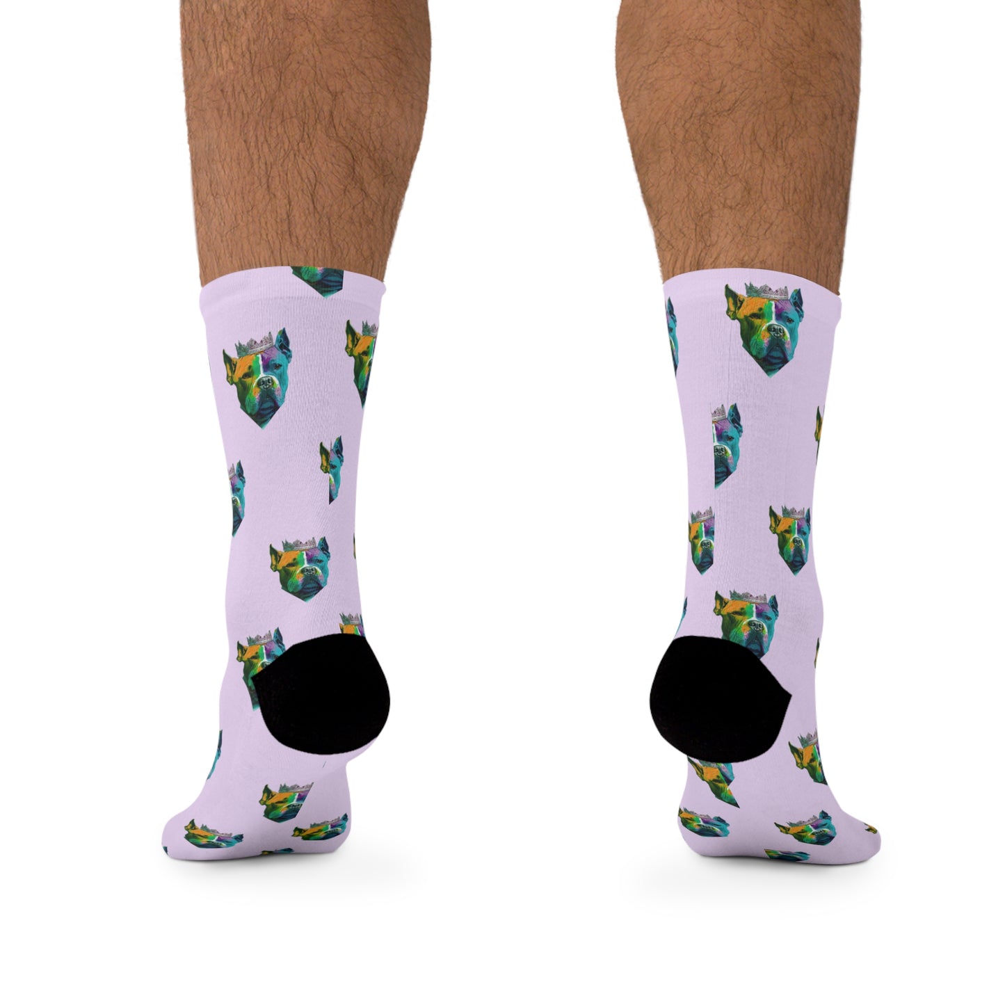 Eco-Friendly XL Bully Socks on Purple