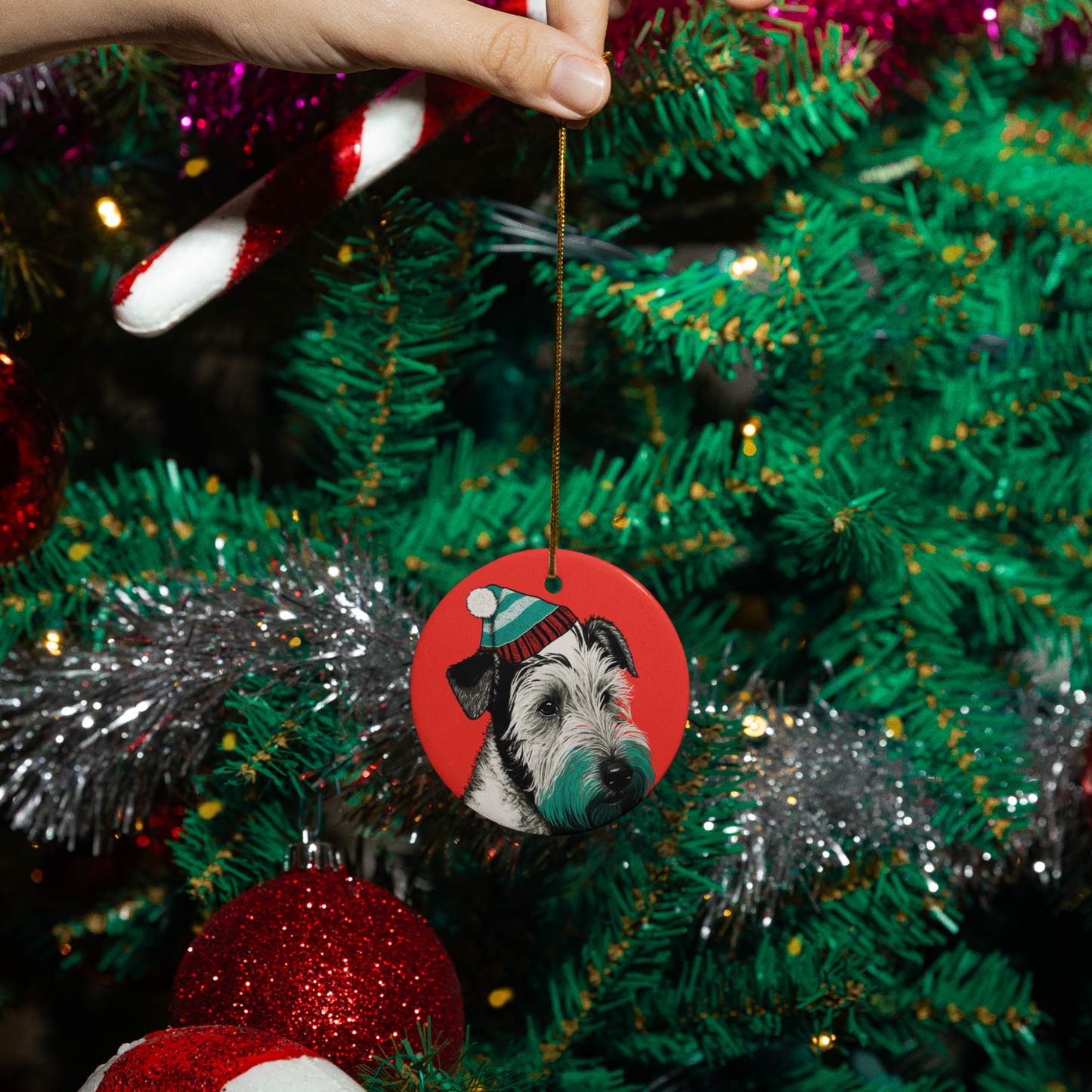 Terrier Christmas Tree Ornament
