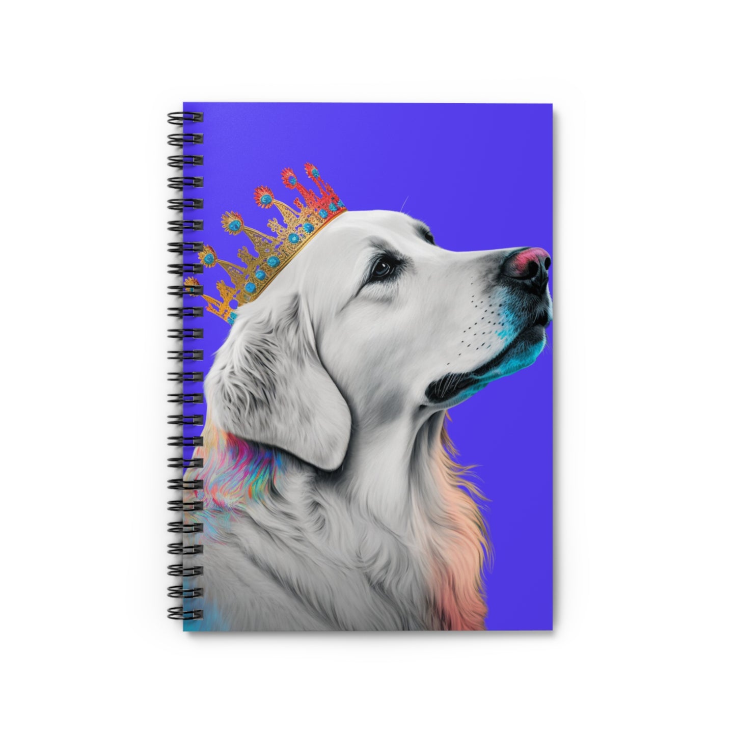 Golden Retriever on Royal Blue Notebook 🐕💙