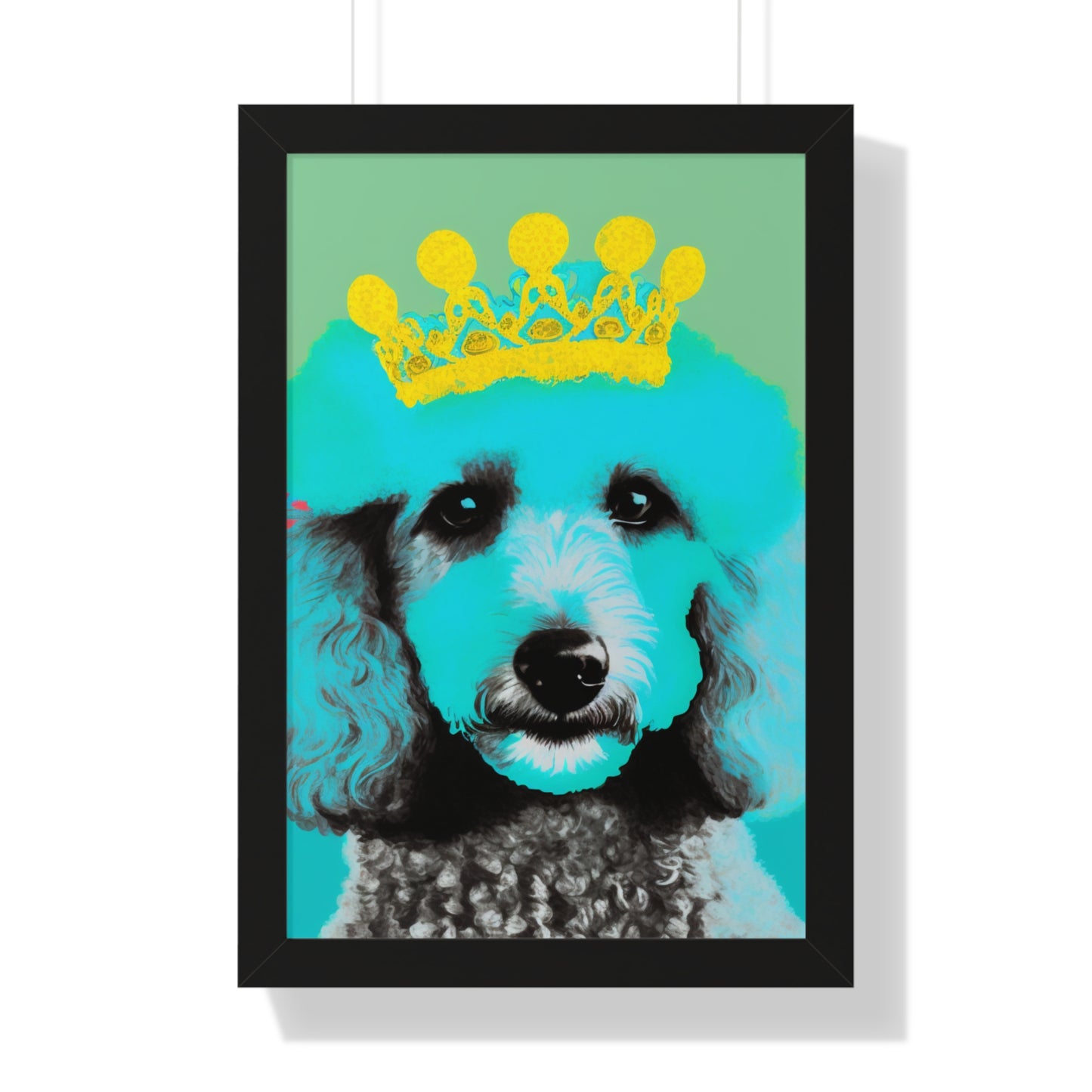 PopArt Poodle Framed Poster