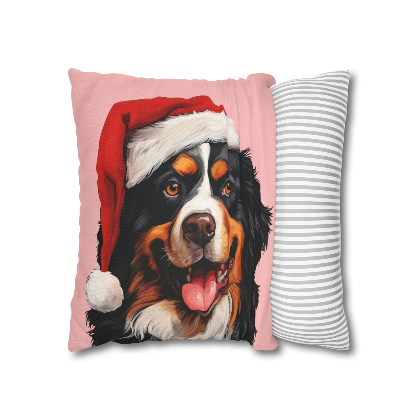 Bernese Mountain Dog Christmas Cushion Cover