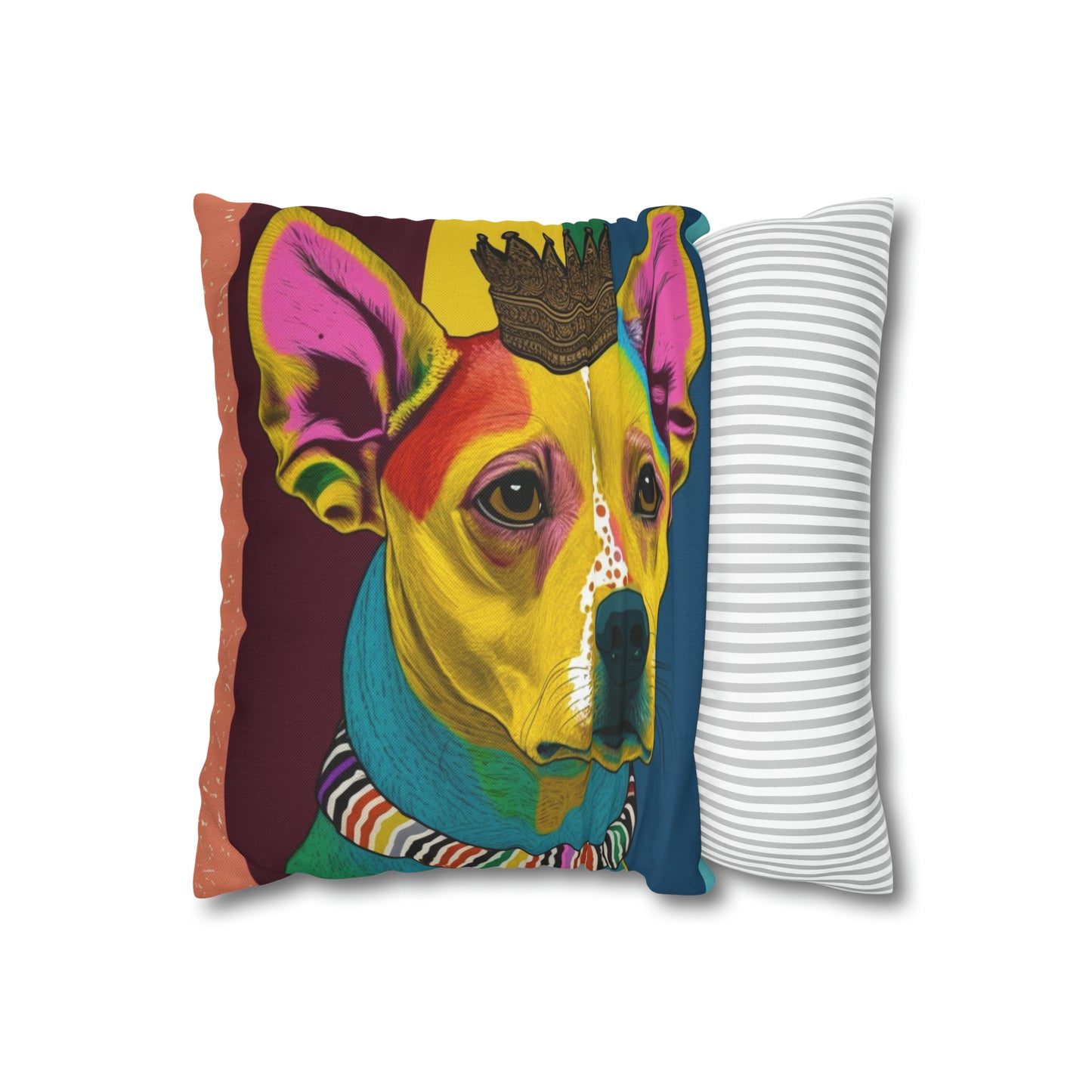 Chihuahua PopArt Cushion Cover: Vibrant Canine Artistry