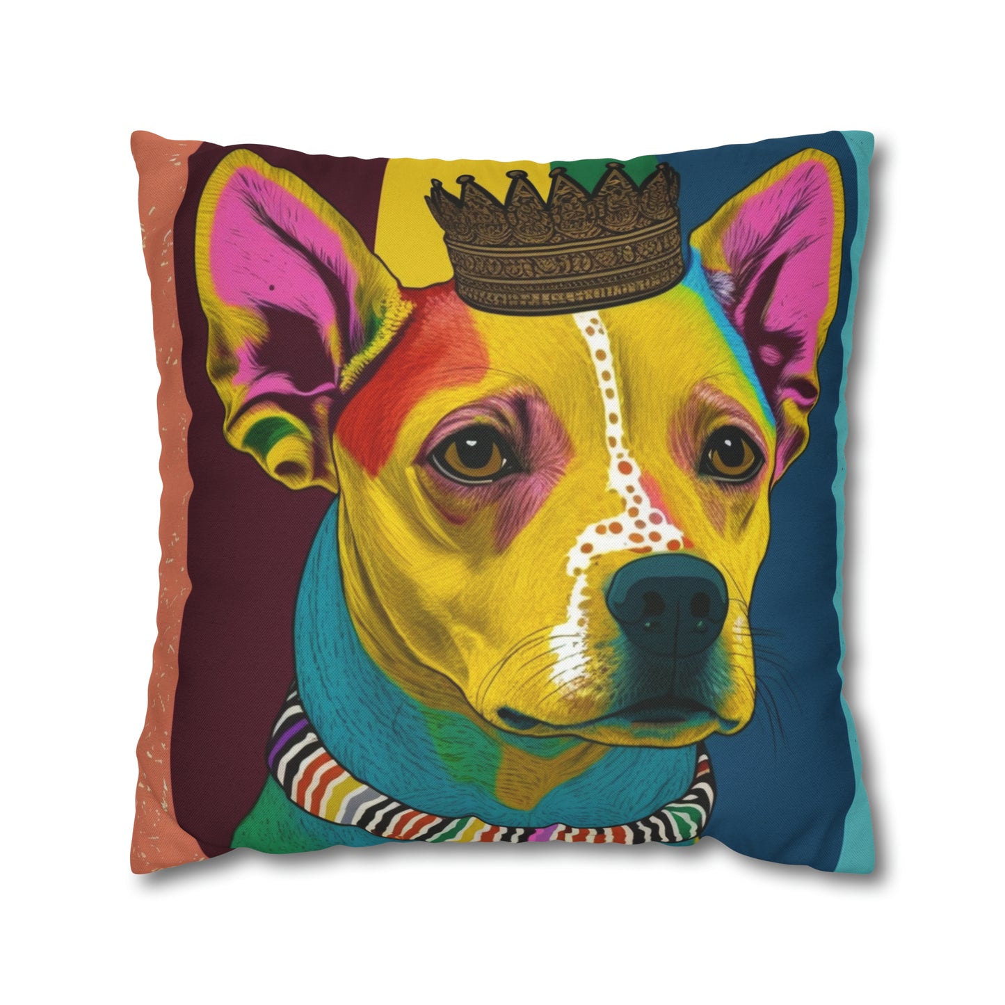 Chihuahua PopArt Cushion Cover: Vibrant Canine Artistry