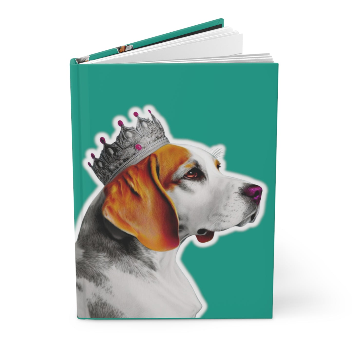 Beagle Pop Art Hardcover Journal - Stylish Pet-Inspired Writing Companion