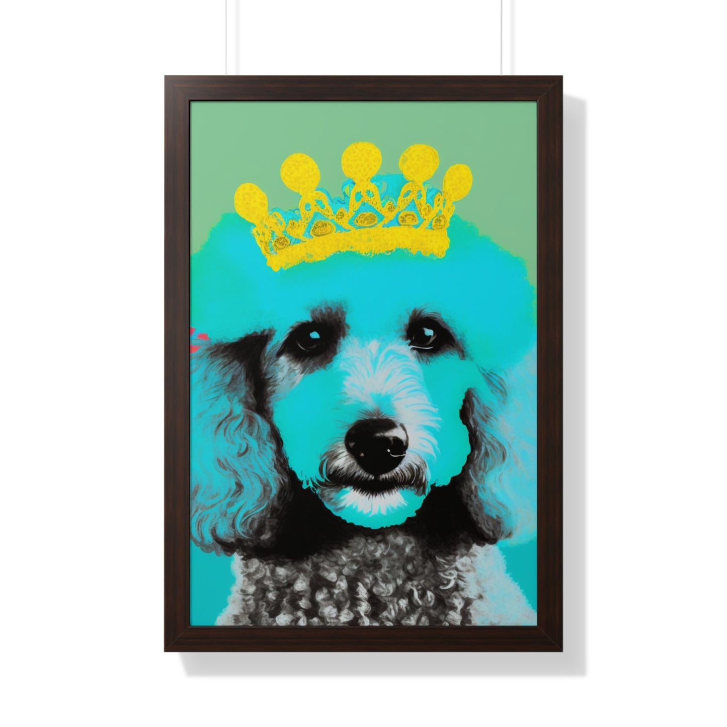 PopArt Poodle Framed Poster