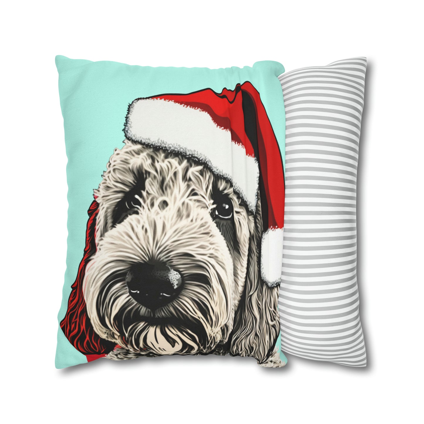 PopArt Labradoodle Xmas Cushion Cover