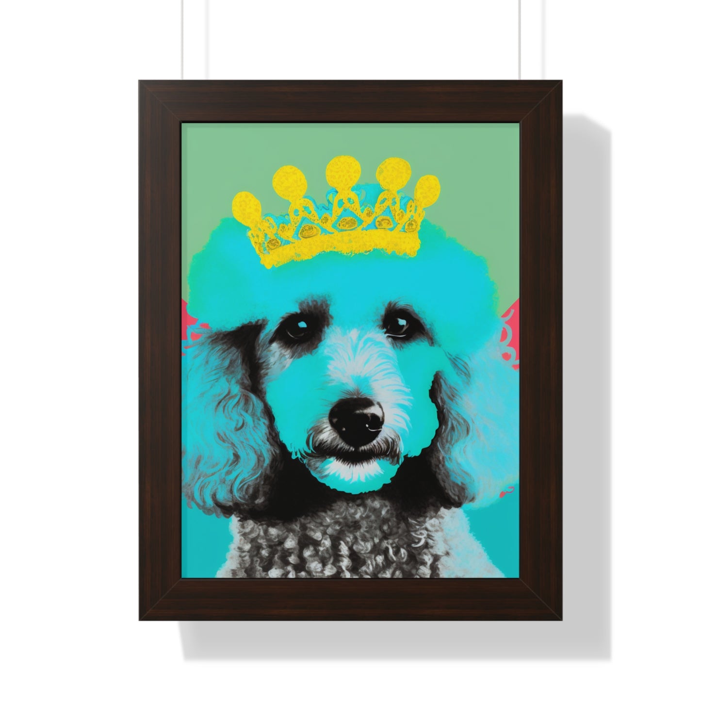 PopArt Poodle Framed Poster