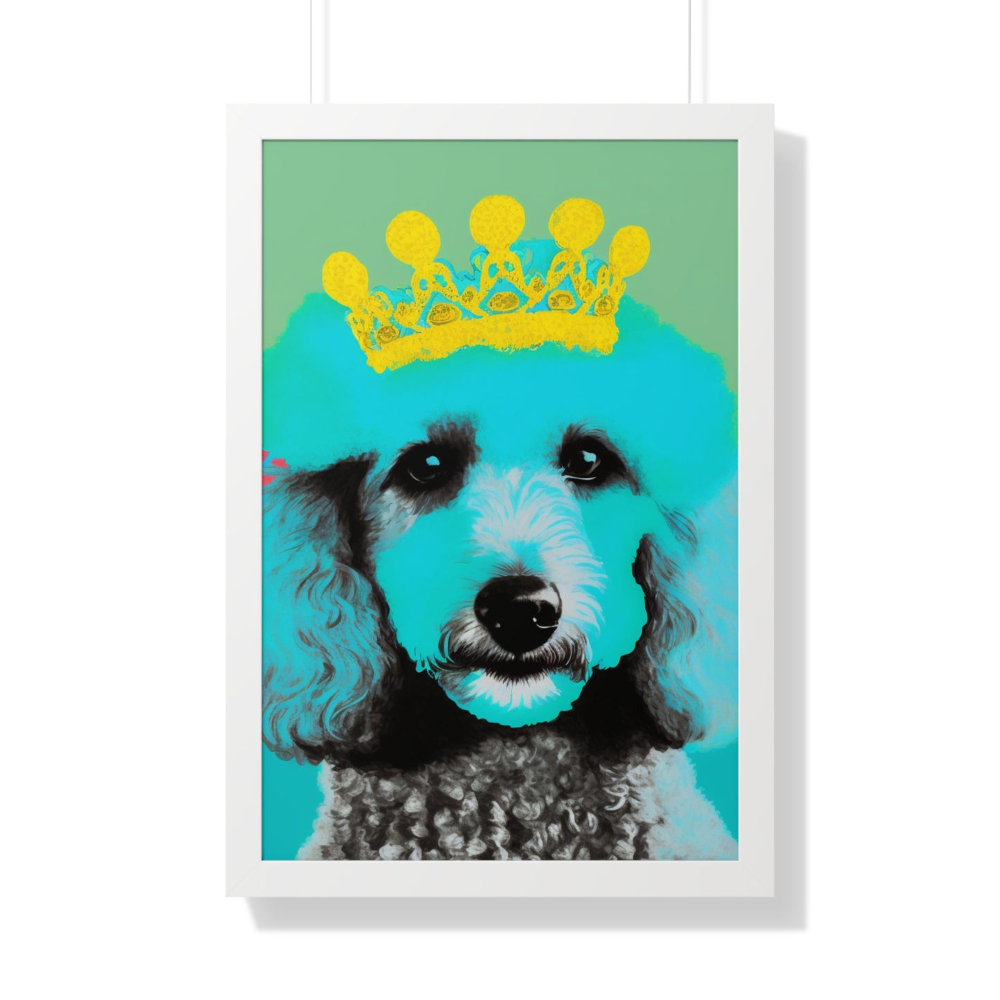 PopArt Poodle Framed Poster