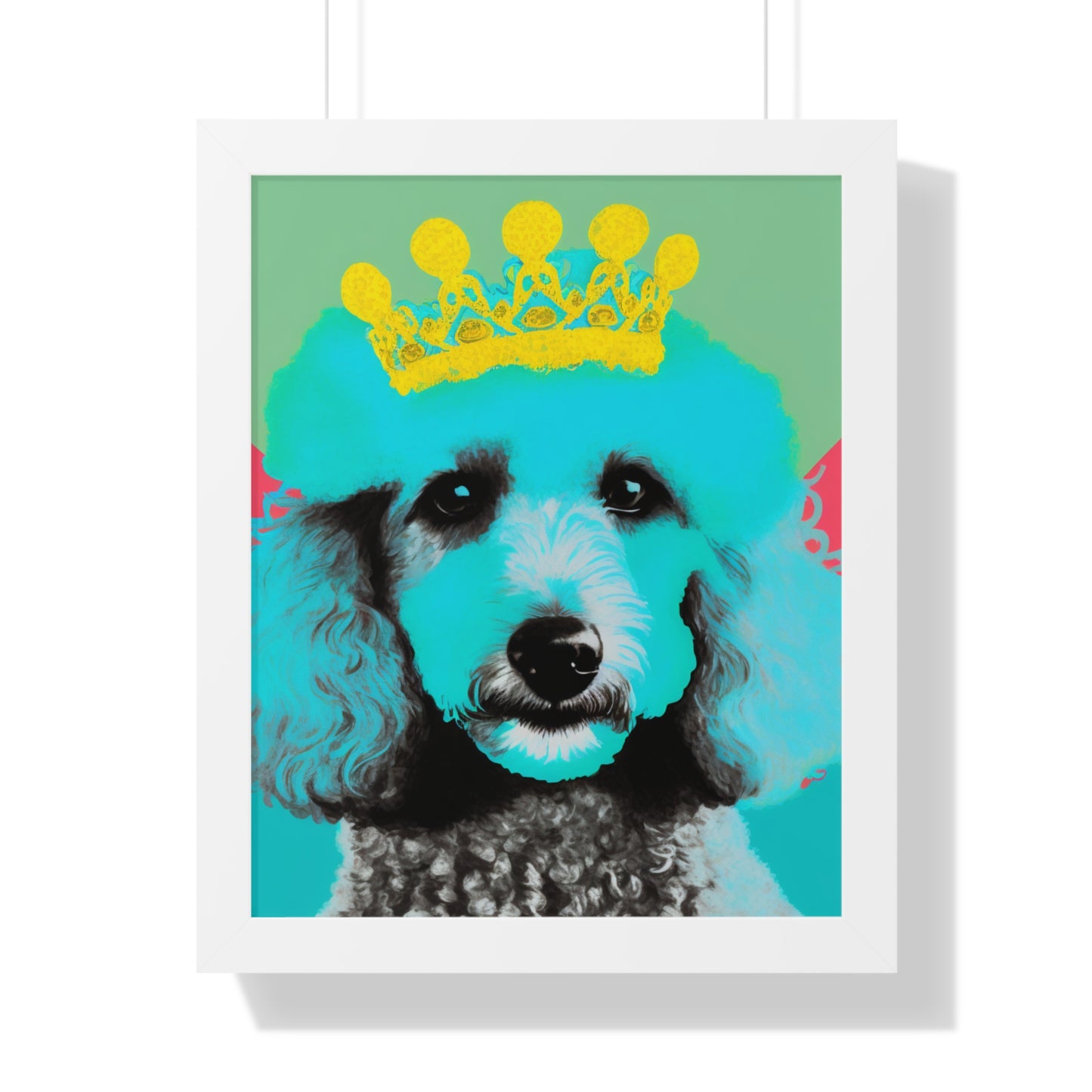 PopArt Poodle Framed Poster