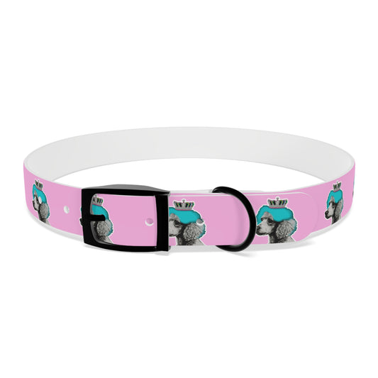 Pop Art Crowned Poodle Dog Collar