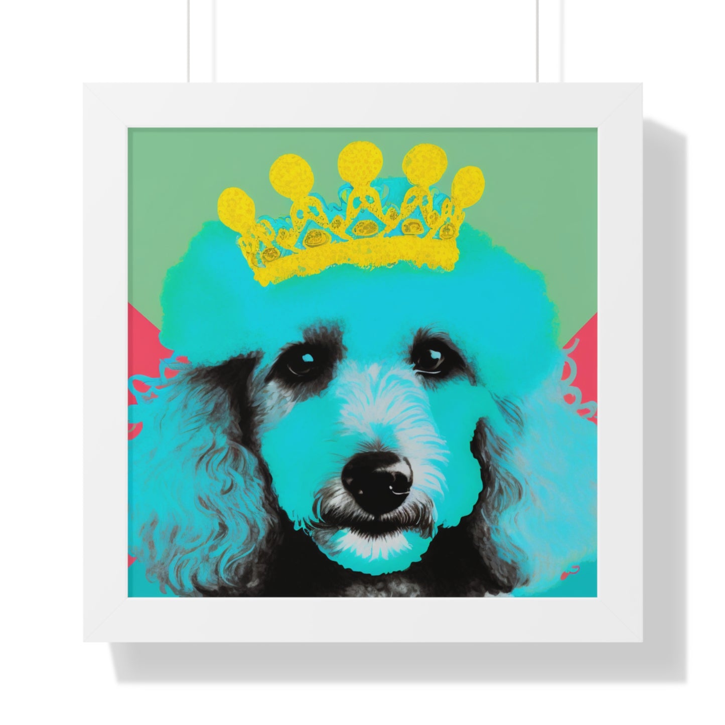 PopArt Poodle Framed Poster