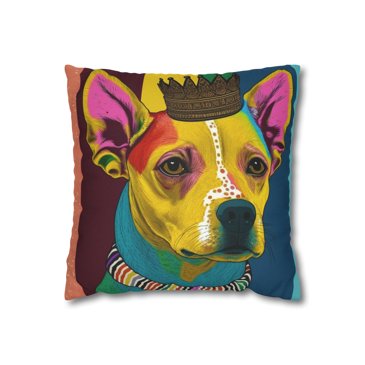 Chihuahua PopArt Cushion Cover: Vibrant Canine Artistry