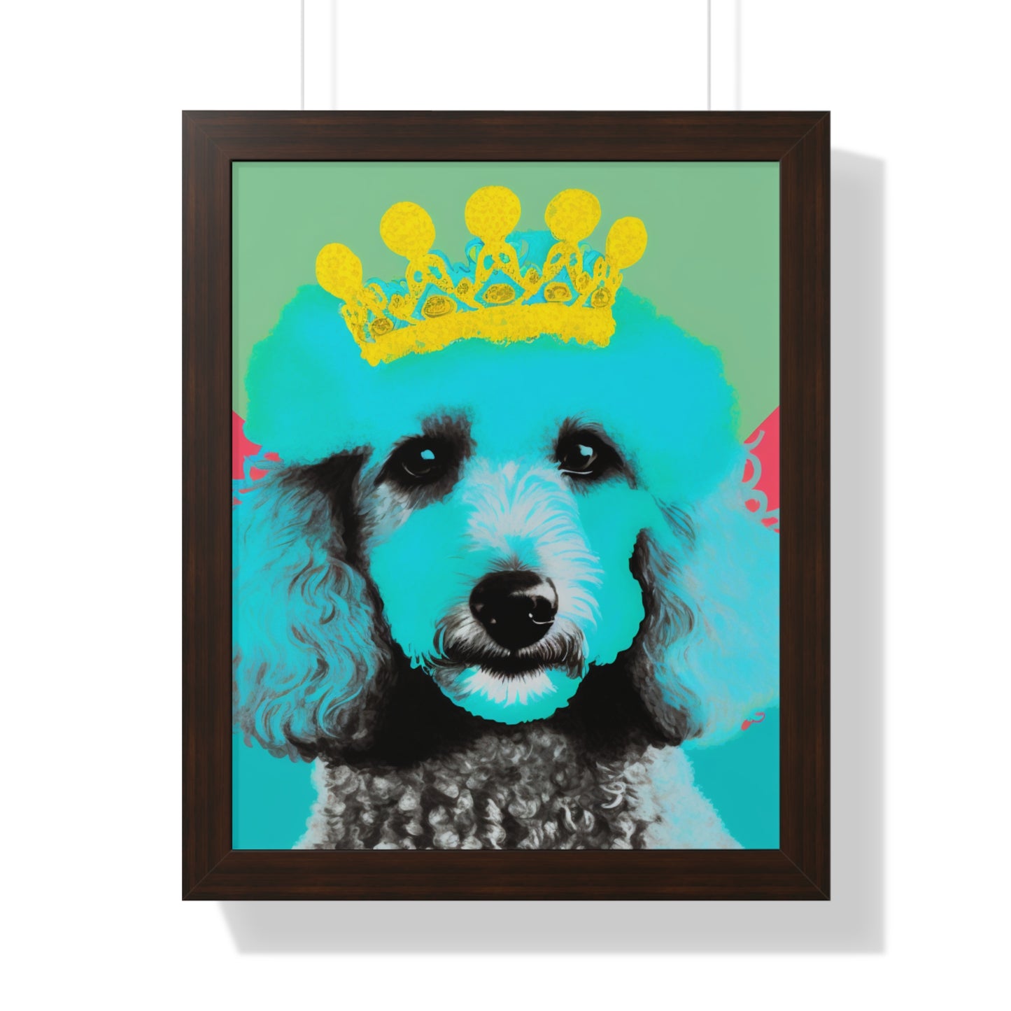 PopArt Poodle Framed Poster