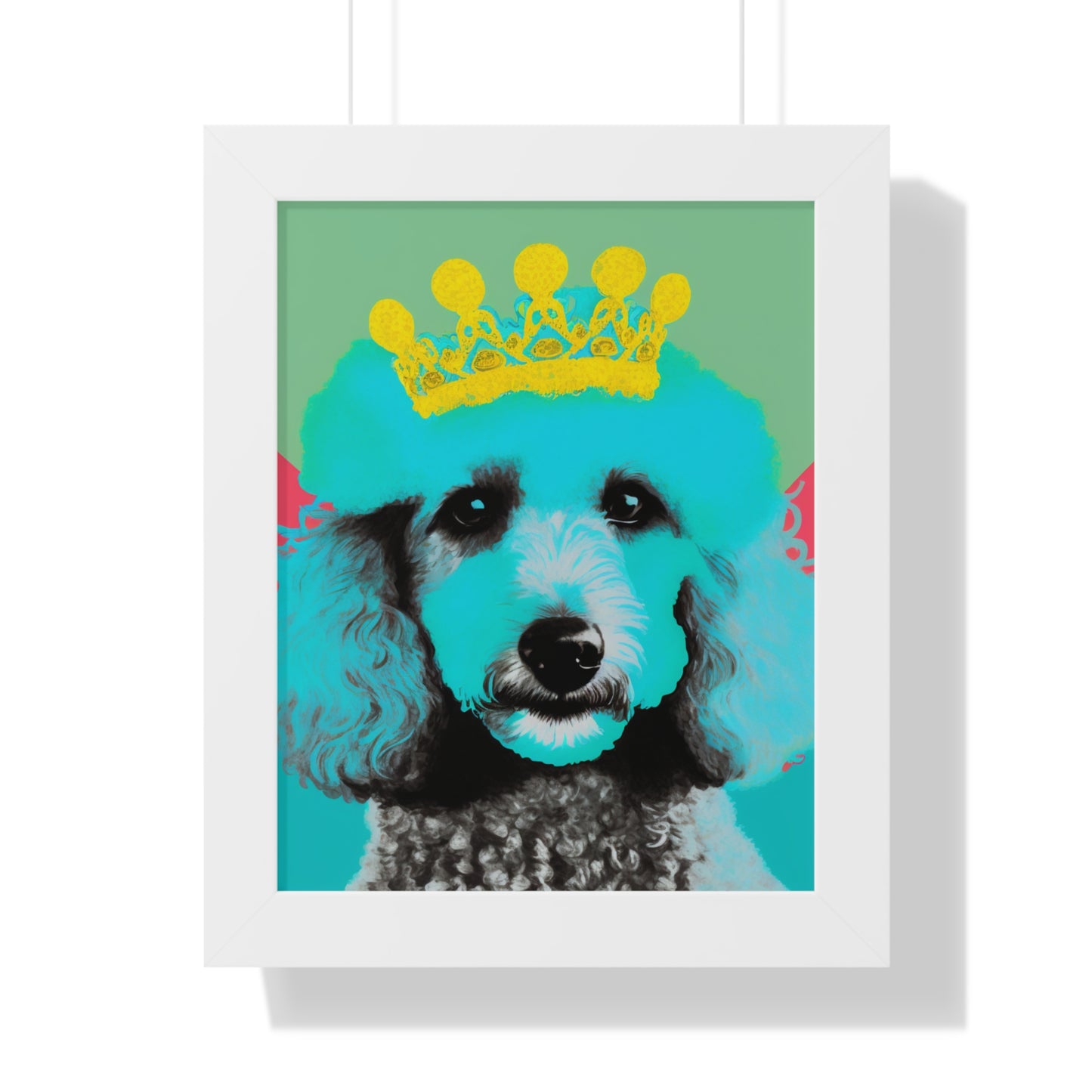 PopArt Poodle Framed Poster