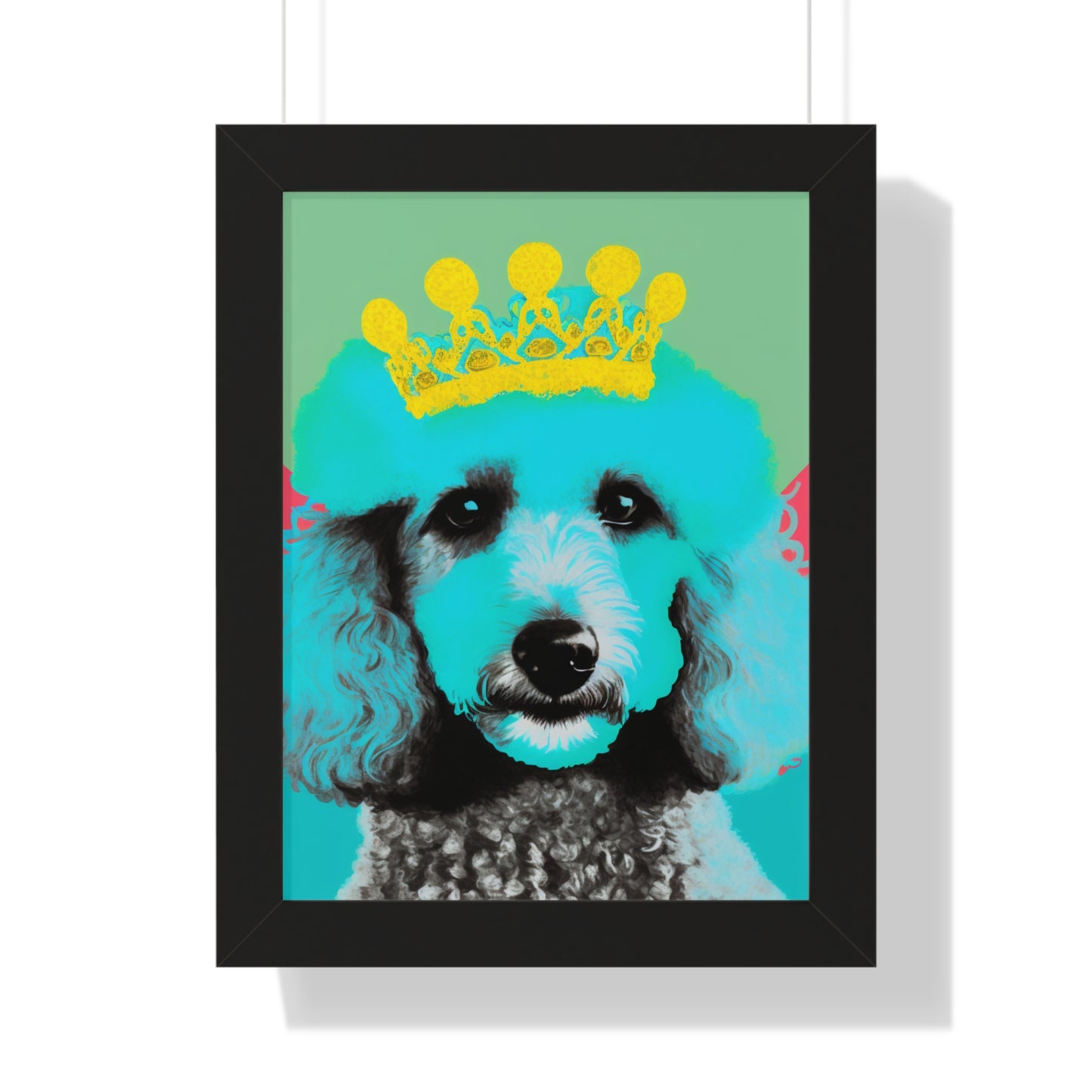 PopArt Poodle Framed Poster