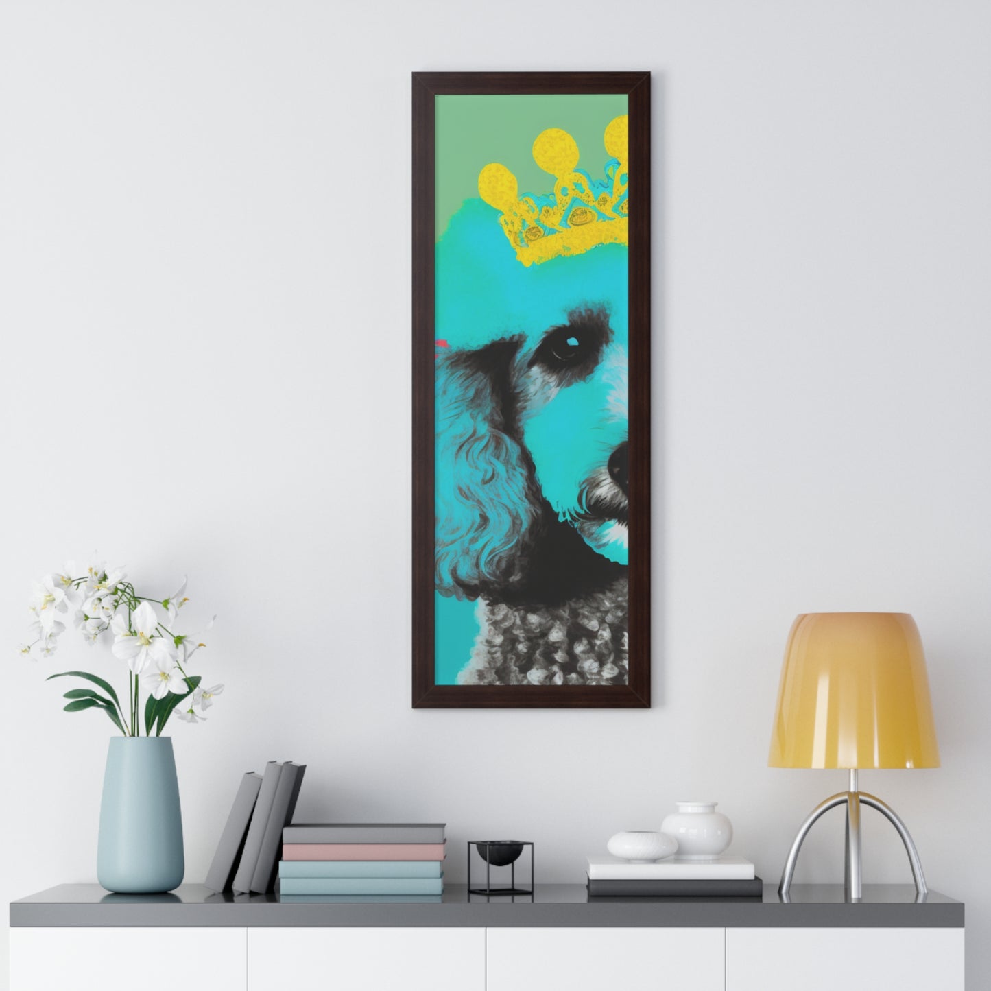 PopArt Poodle Framed Poster