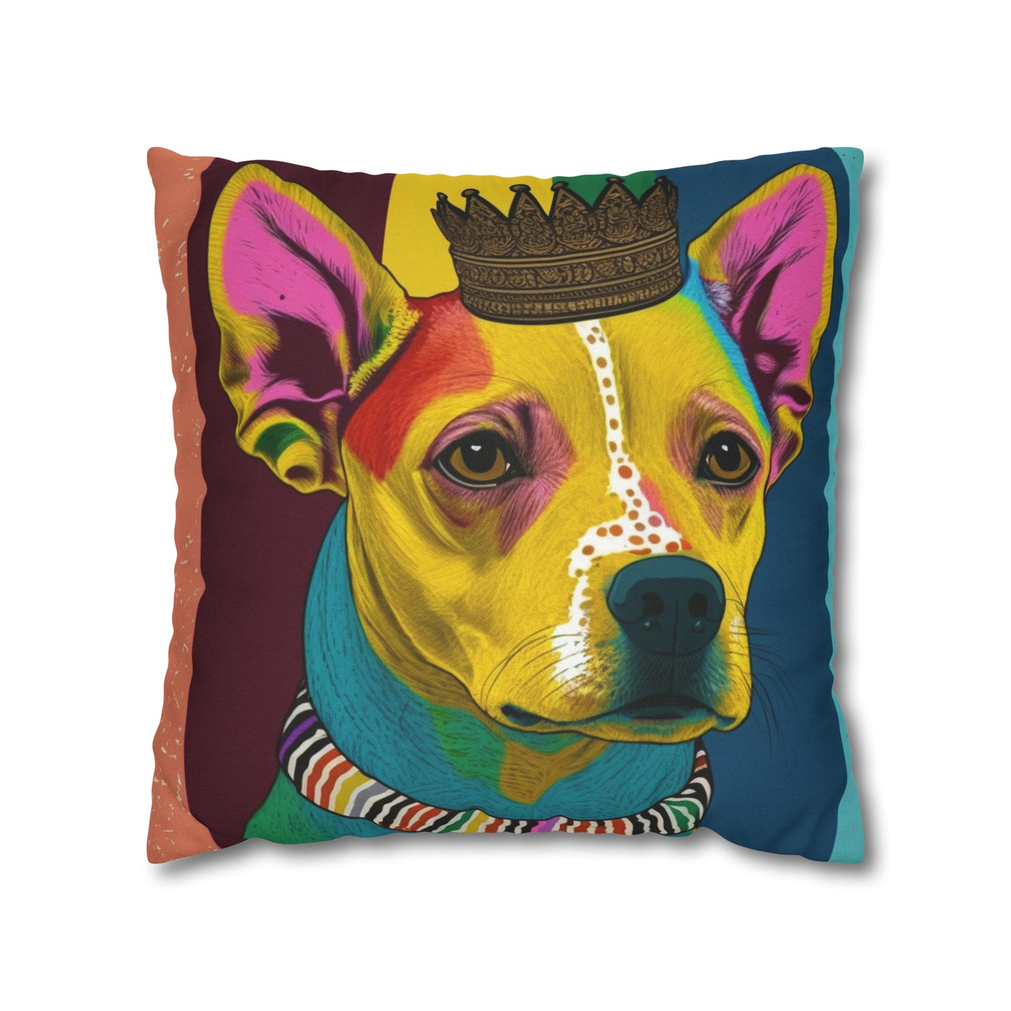 Chihuahua PopArt Cushion Cover: Vibrant Canine Artistry