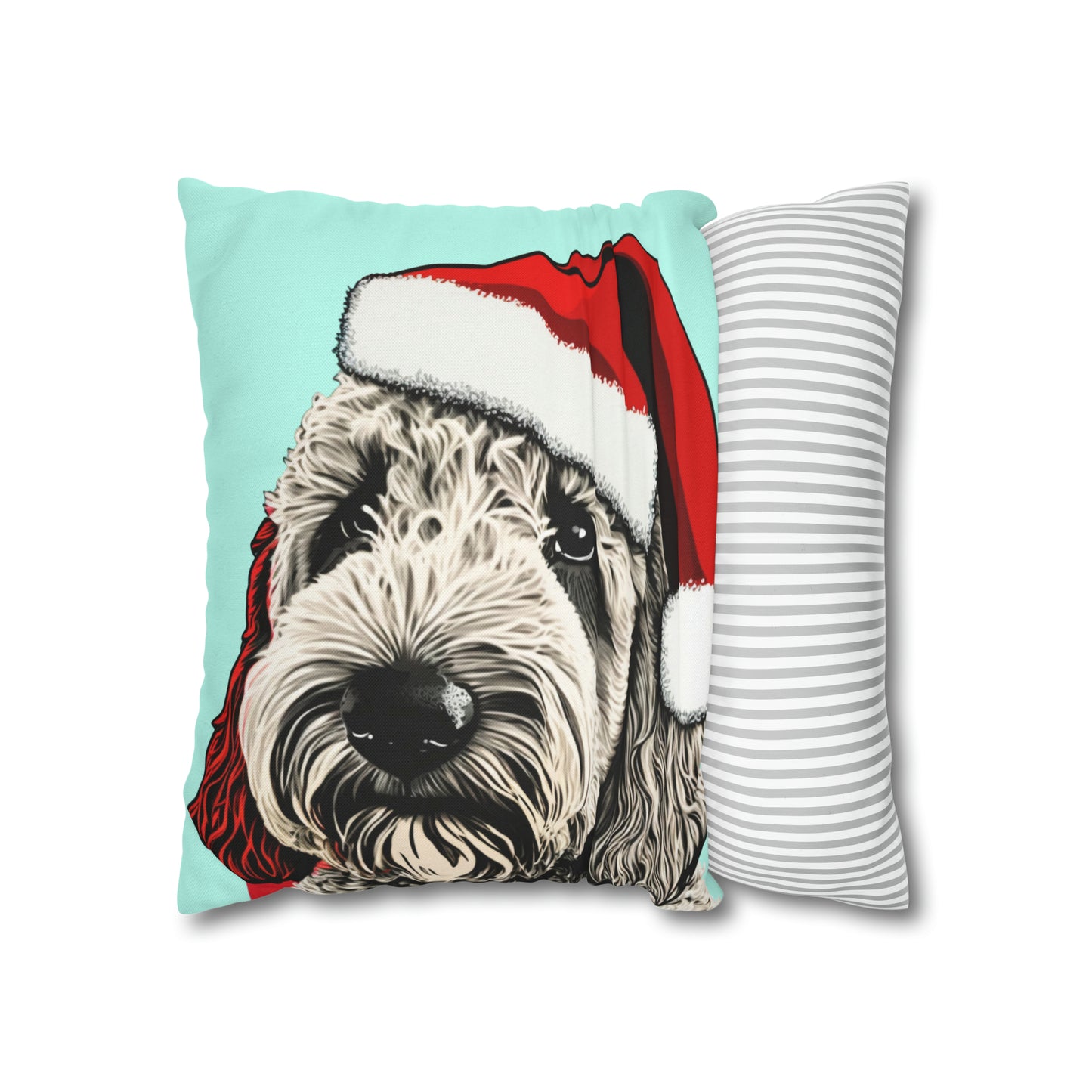 PopArt Labradoodle Xmas Cushion Cover