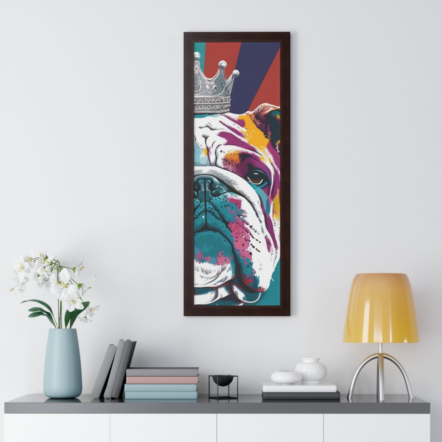 Framed PopArt British Bulldog Print