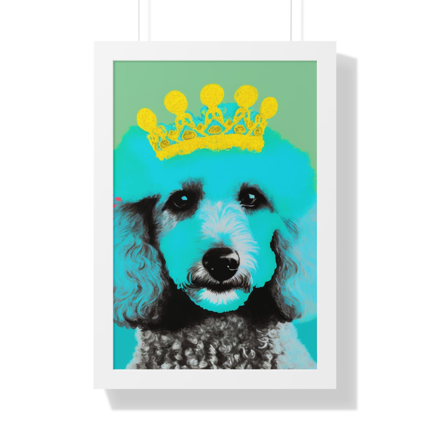 PopArt Poodle Framed Poster