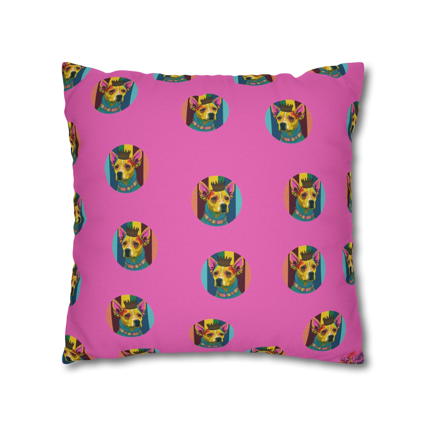 Chihuahua PopArt Cushion Cover: Vibrant Canine Artistry