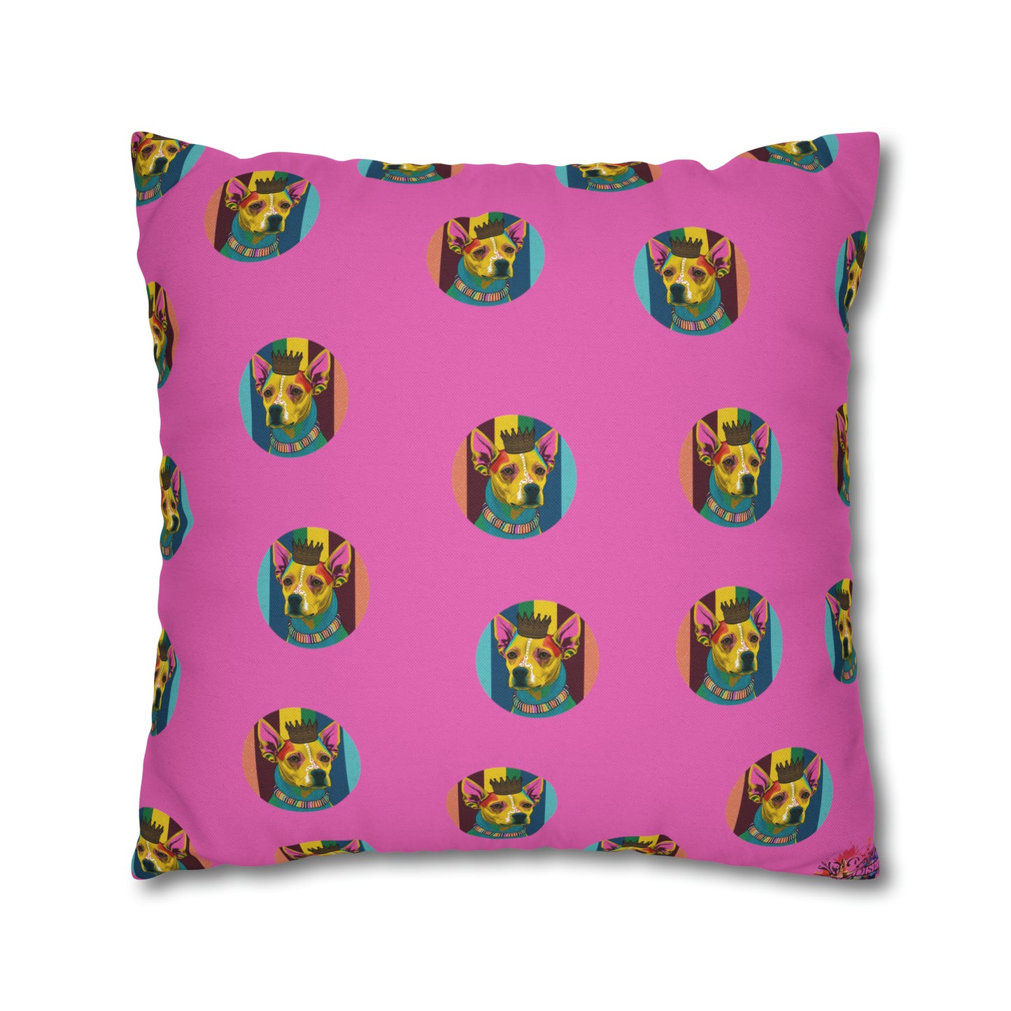 Chihuahua PopArt Cushion Cover: Vibrant Canine Artistry