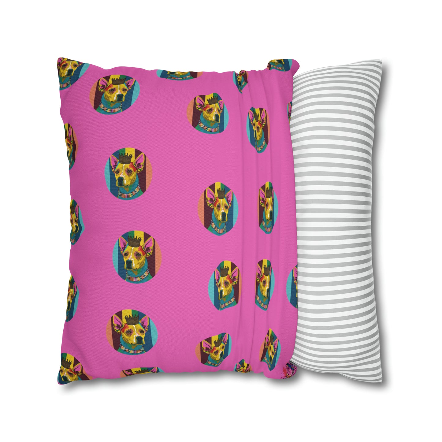 Chihuahua PopArt Cushion Cover: Vibrant Canine Artistry