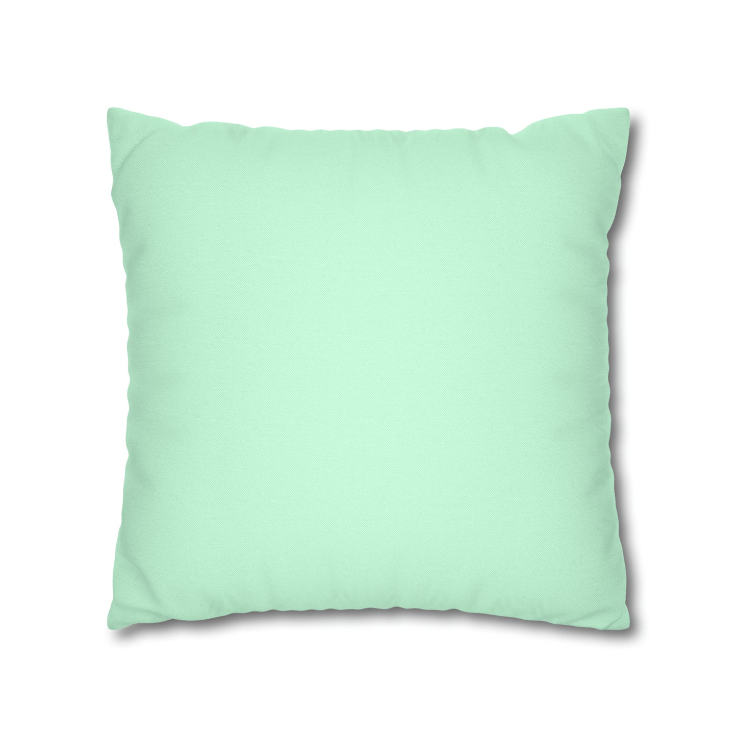 Christmas Dachshund in Hat on Mint Green Cushion Cover