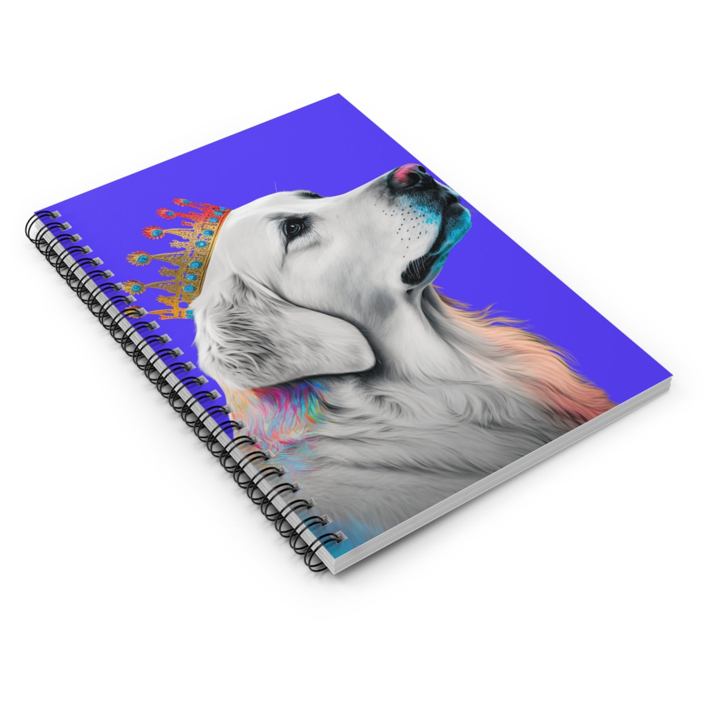 Golden Retriever on Royal Blue Notebook 🐕💙