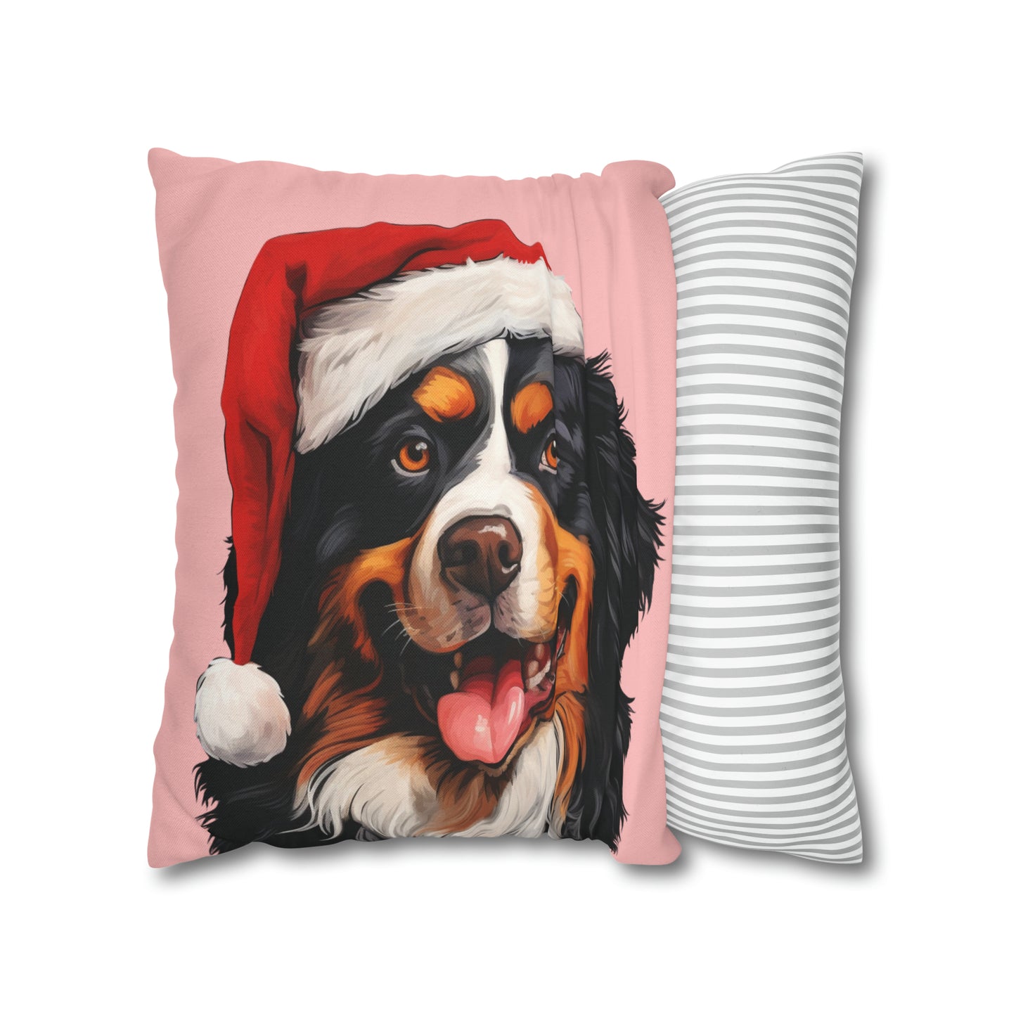 Bernese Mountain Dog Christmas Cushion Cover