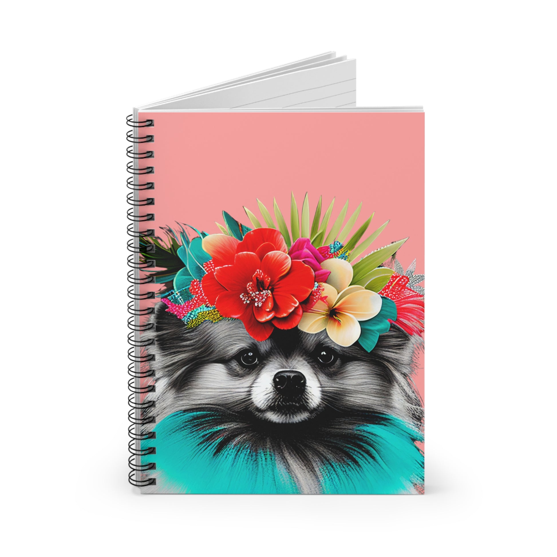 Tropical PopArt Pomeranian Notebook