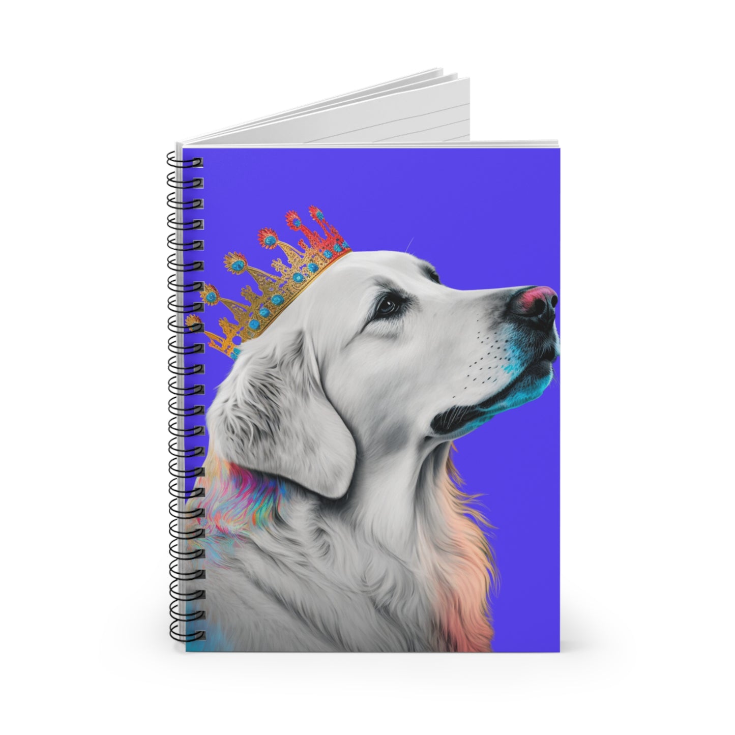 Golden Retriever on Royal Blue Notebook 🐕💙