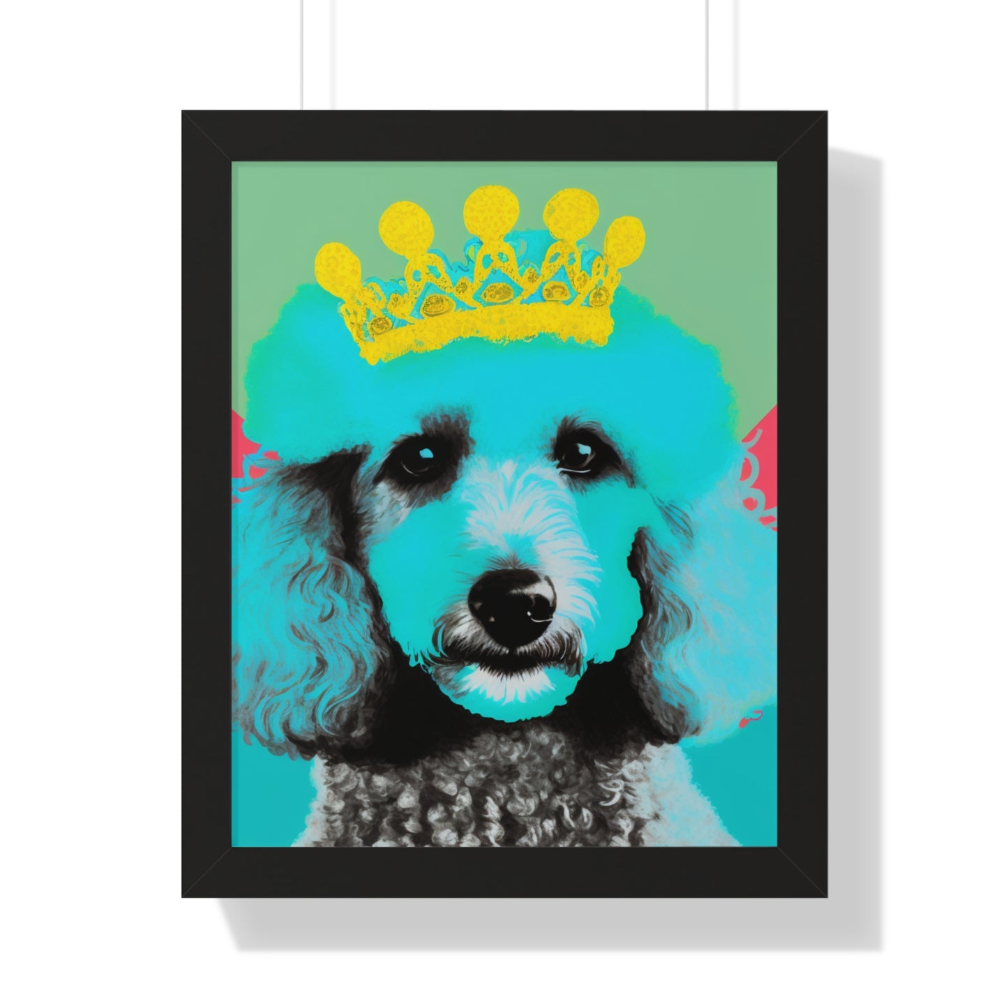 PopArt Poodle Framed Poster