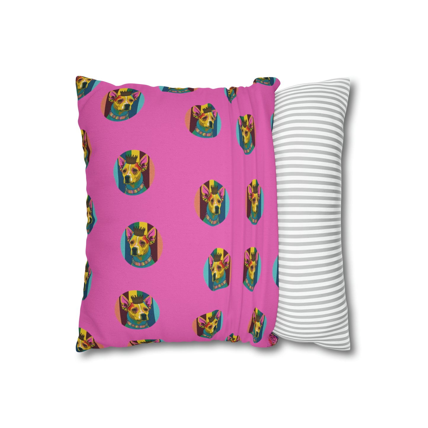 Chihuahua PopArt Cushion Cover: Vibrant Canine Artistry