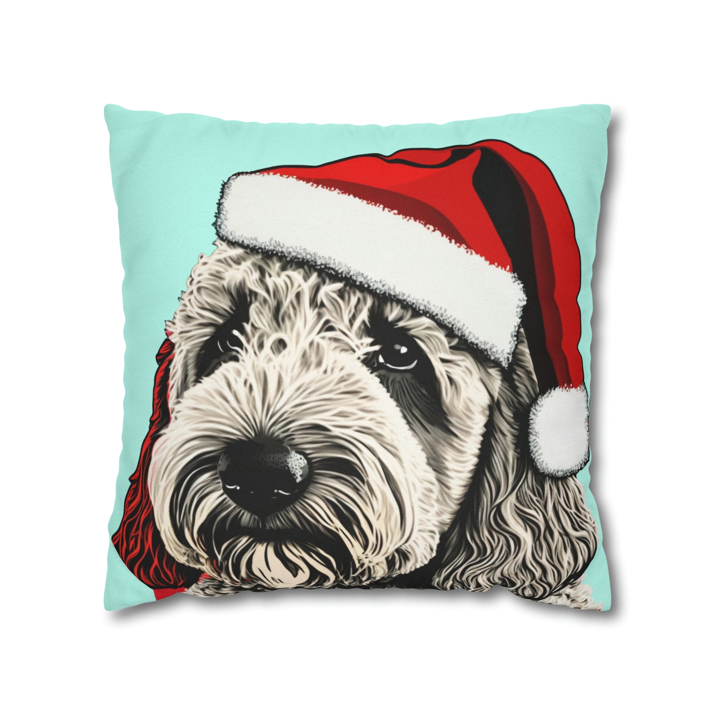 PopArt Labradoodle Xmas Cushion Cover