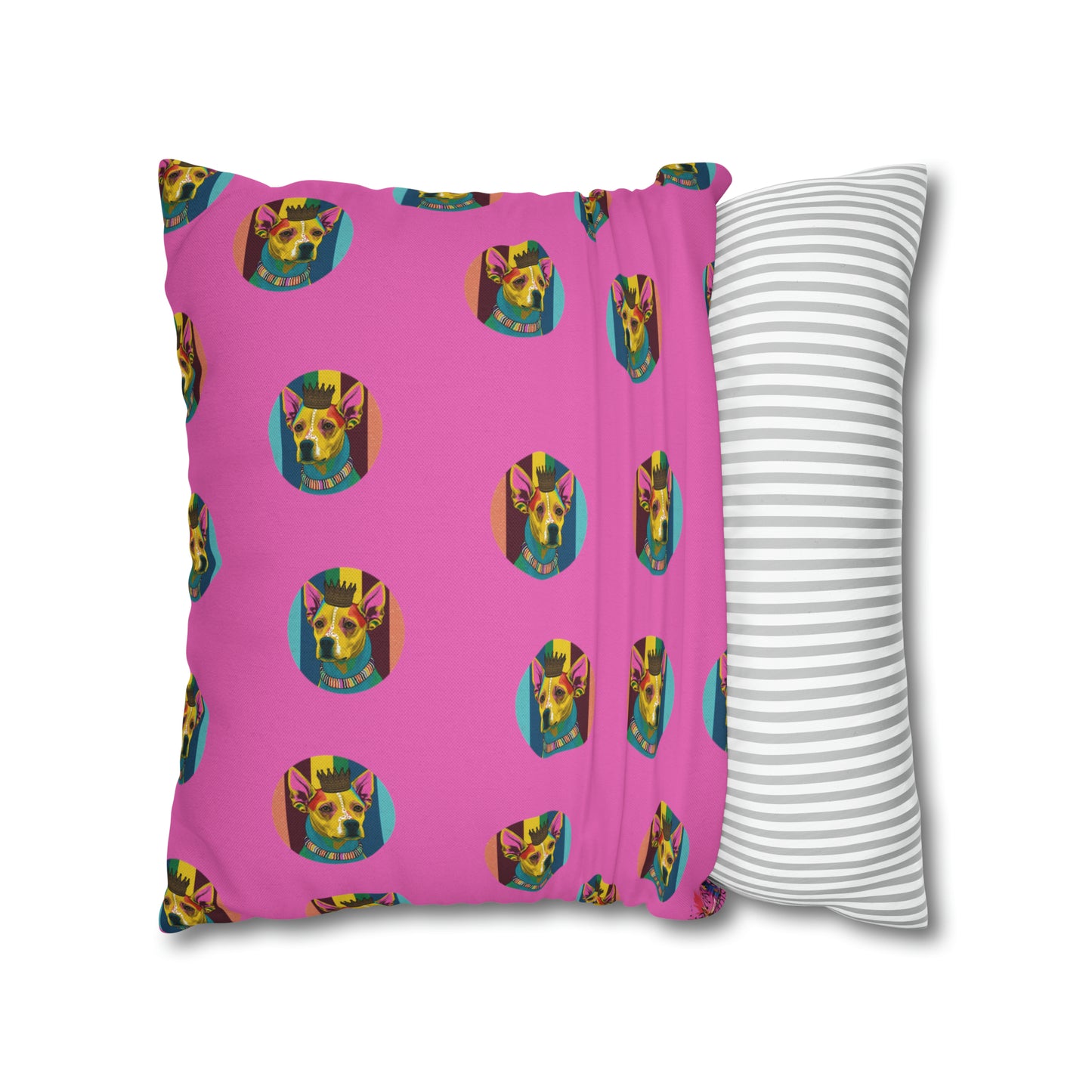 Chihuahua PopArt Cushion Cover: Vibrant Canine Artistry