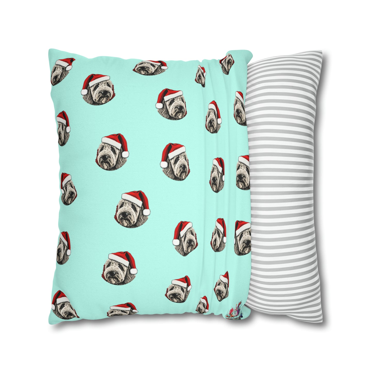 PopArt Labradoodle Xmas Cushion Cover