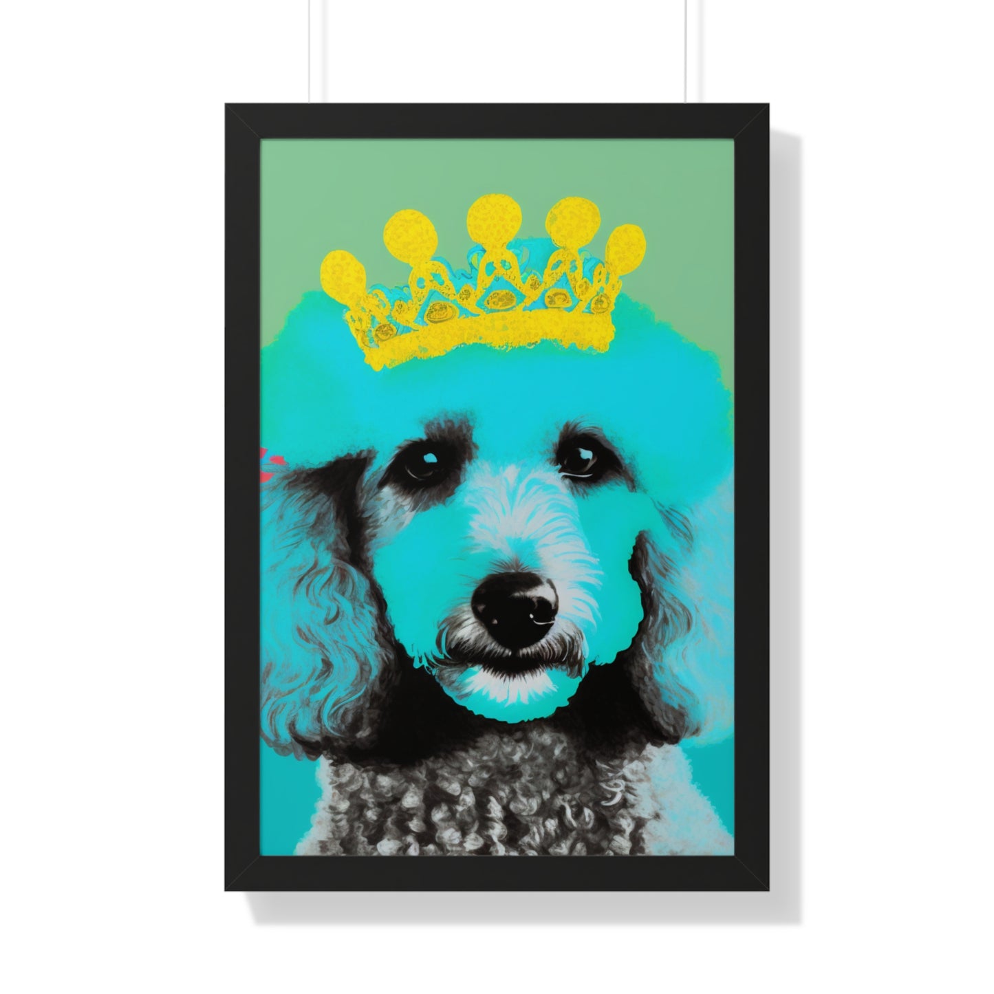 PopArt Poodle Framed Poster