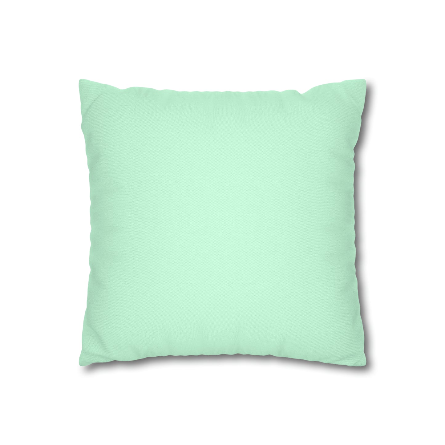 Christmas Dachshund in Hat on Mint Green Cushion Cover