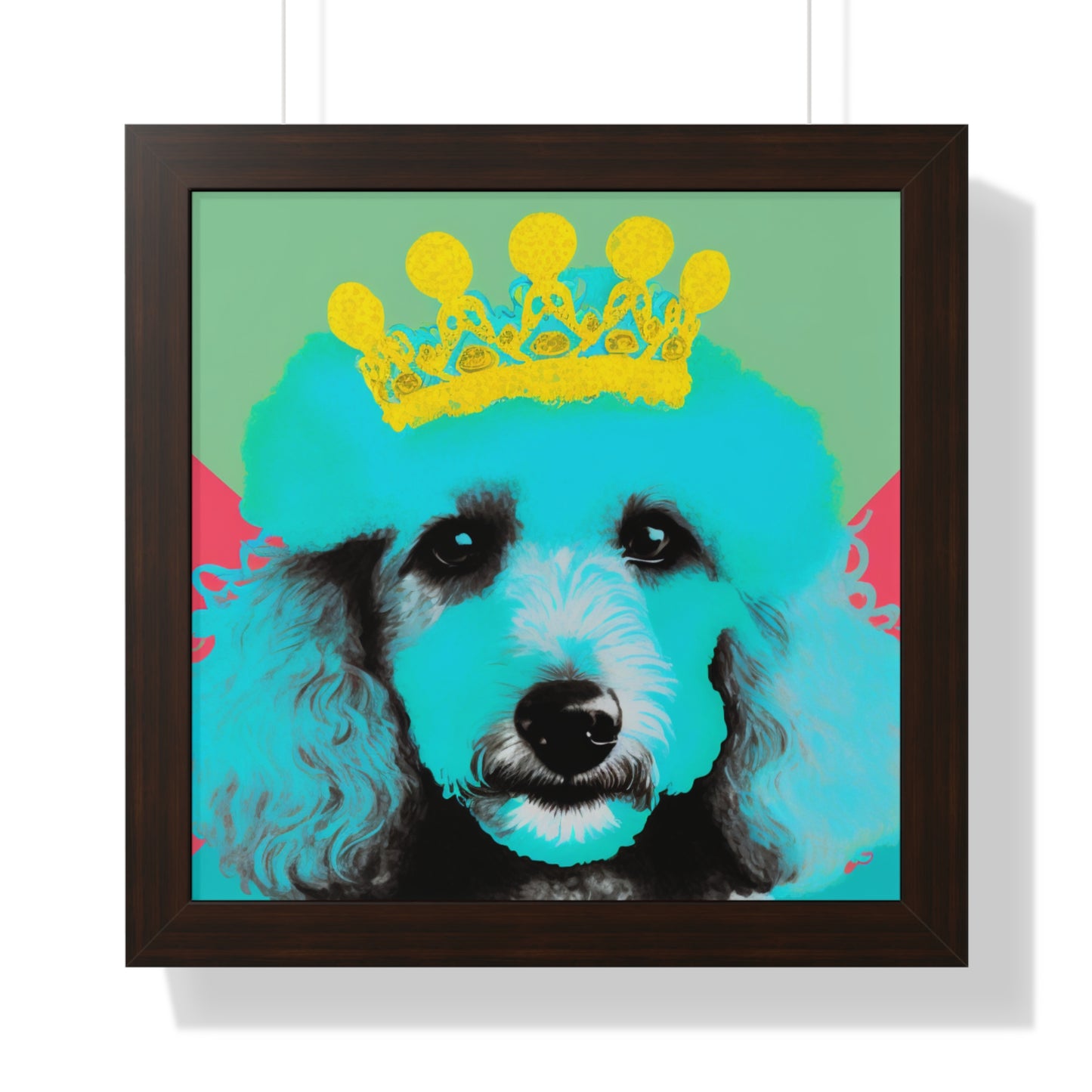 PopArt Poodle Framed Poster