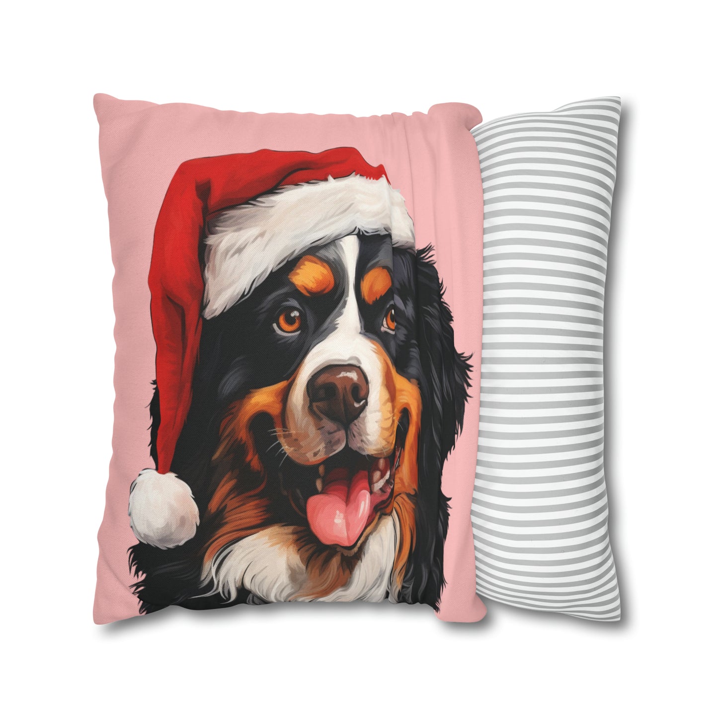 Bernese Mountain Dog Christmas Cushion Cover