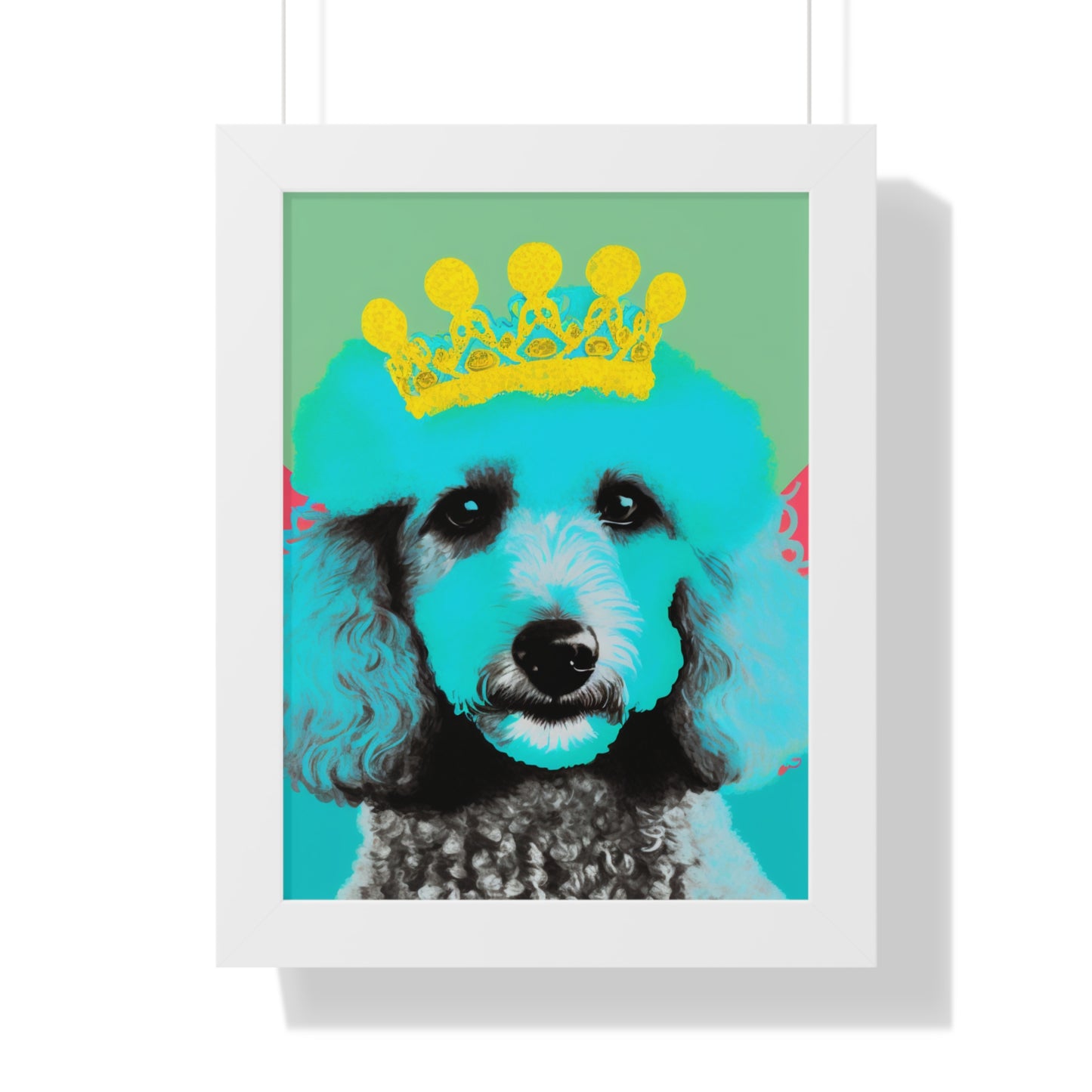 PopArt Poodle Framed Poster