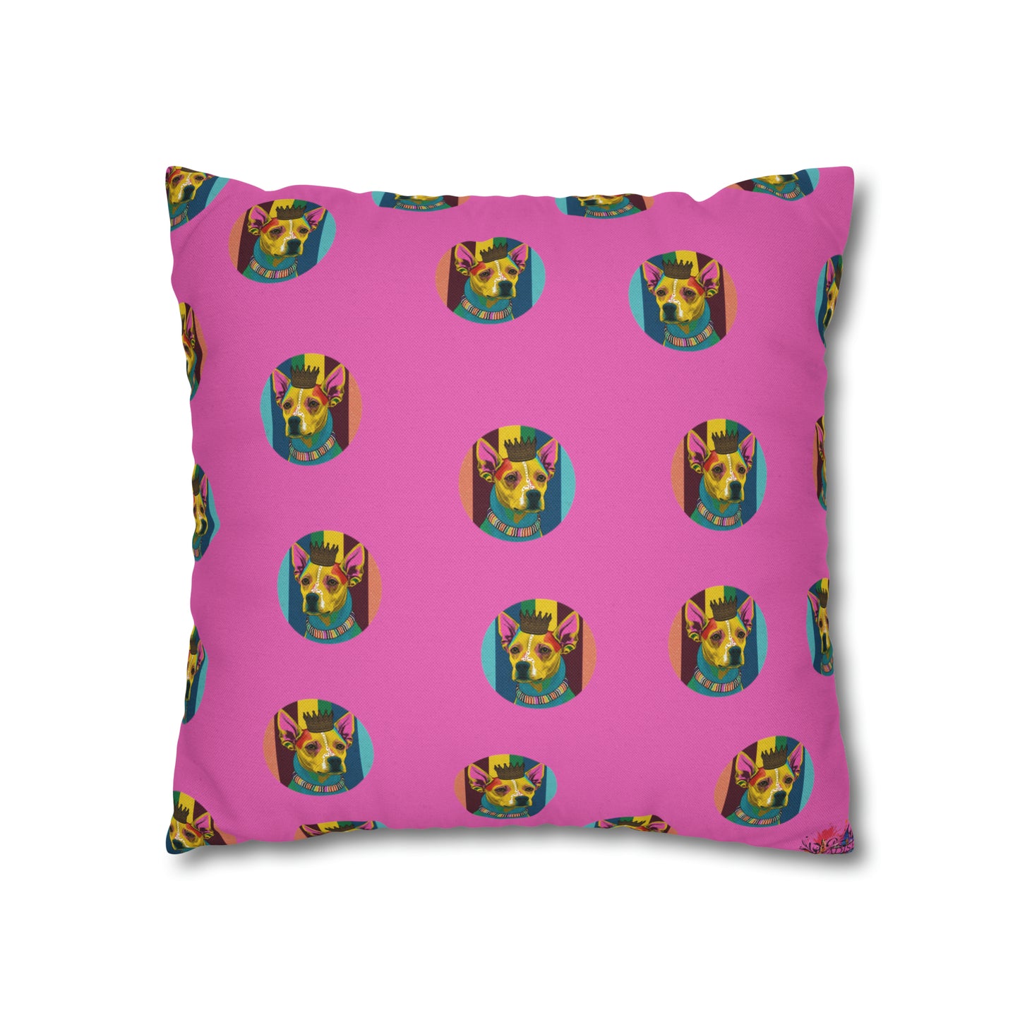 Chihuahua PopArt Cushion Cover: Vibrant Canine Artistry