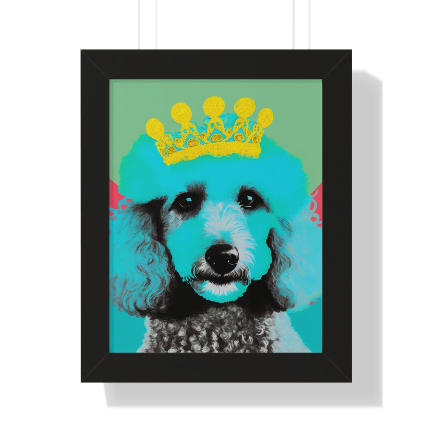 PopArt Poodle Framed Poster